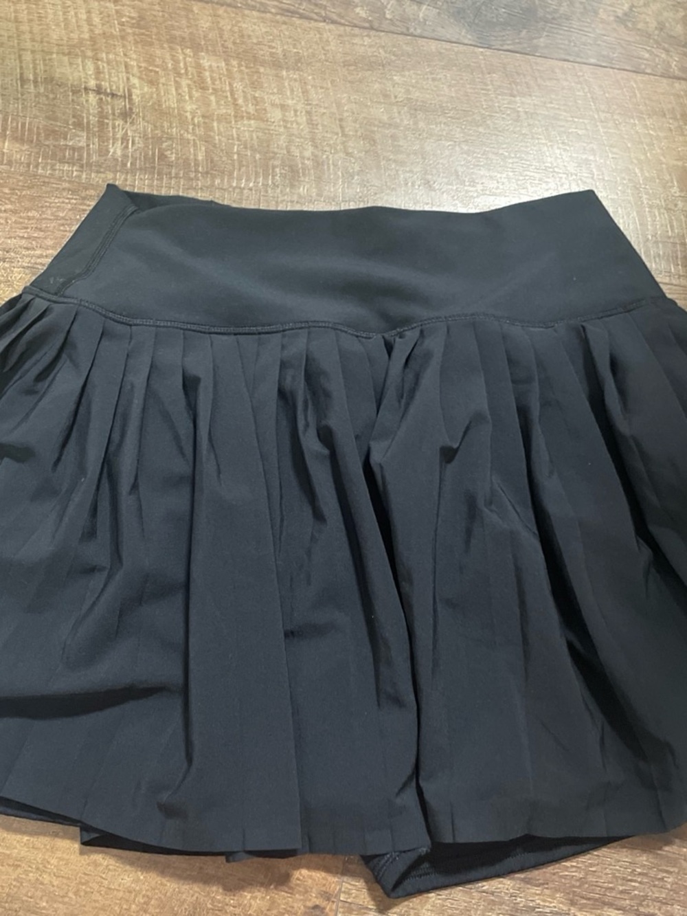 Abercrombie & Fitch Black Pleated Skater Skirt